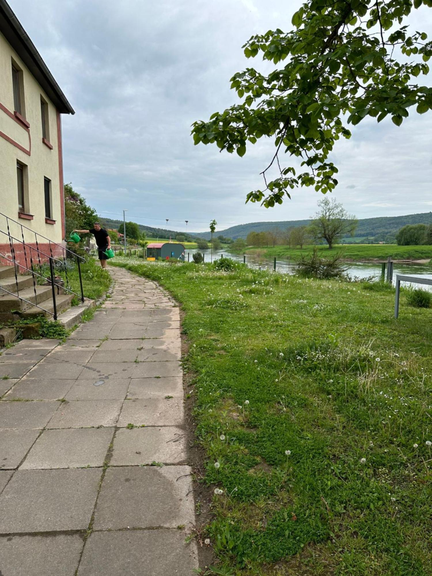 Haus An Der Weser Oedelsheim Exterior foto